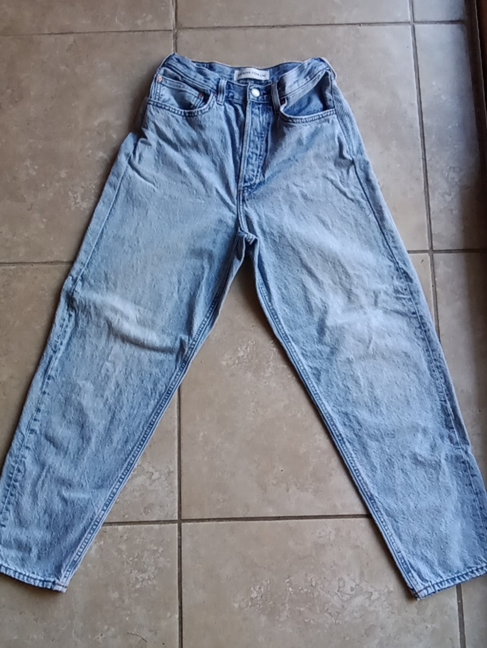 Aritzia Denim Forum The '90s Boyfriend High Loose Jeans Size 28 Light Wash